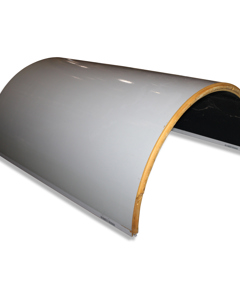 Exhaust air pipe half VC-30 D730-1000 gray